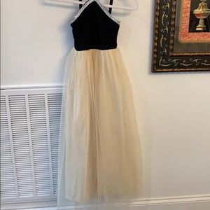 gold and black fancy dress